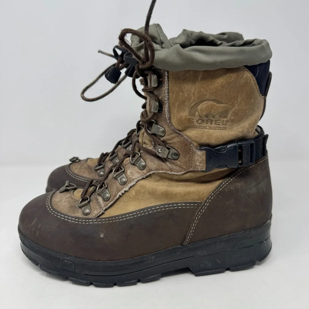 Sorel‎ Conquest Waterproof Leather Winter Snow Cold Weather Boots Women's Size 8